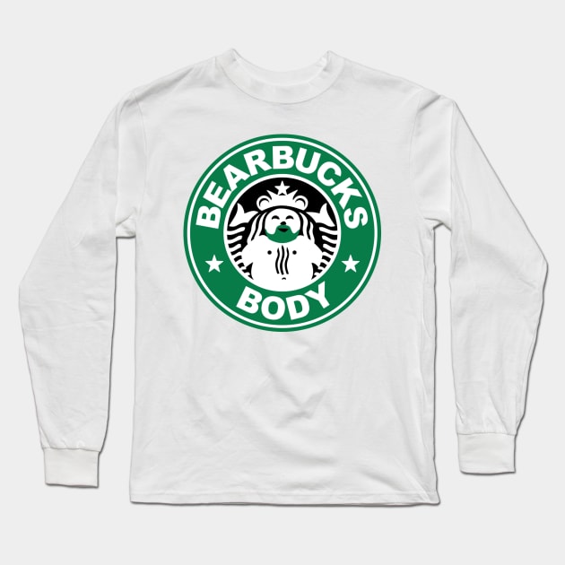 Bearbucks Body Long Sleeve T-Shirt by GingerbearTease